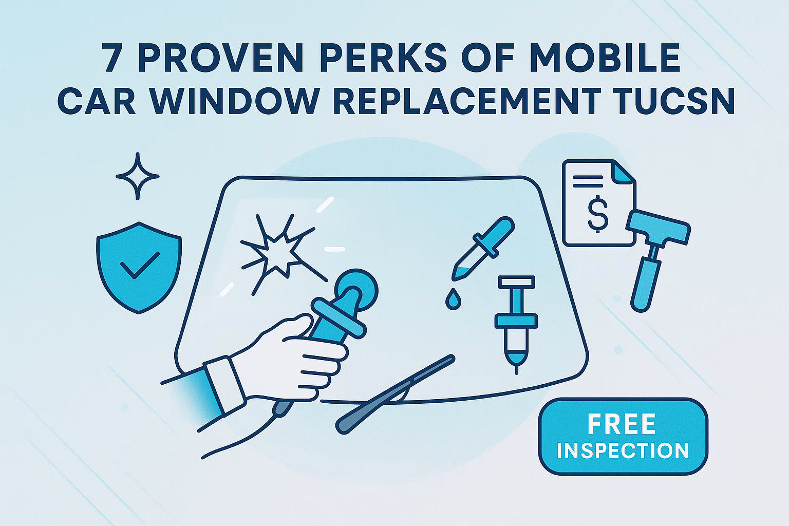 7 proven perks of mobile car window replacement Tucson with tools and a free inspection offer.
